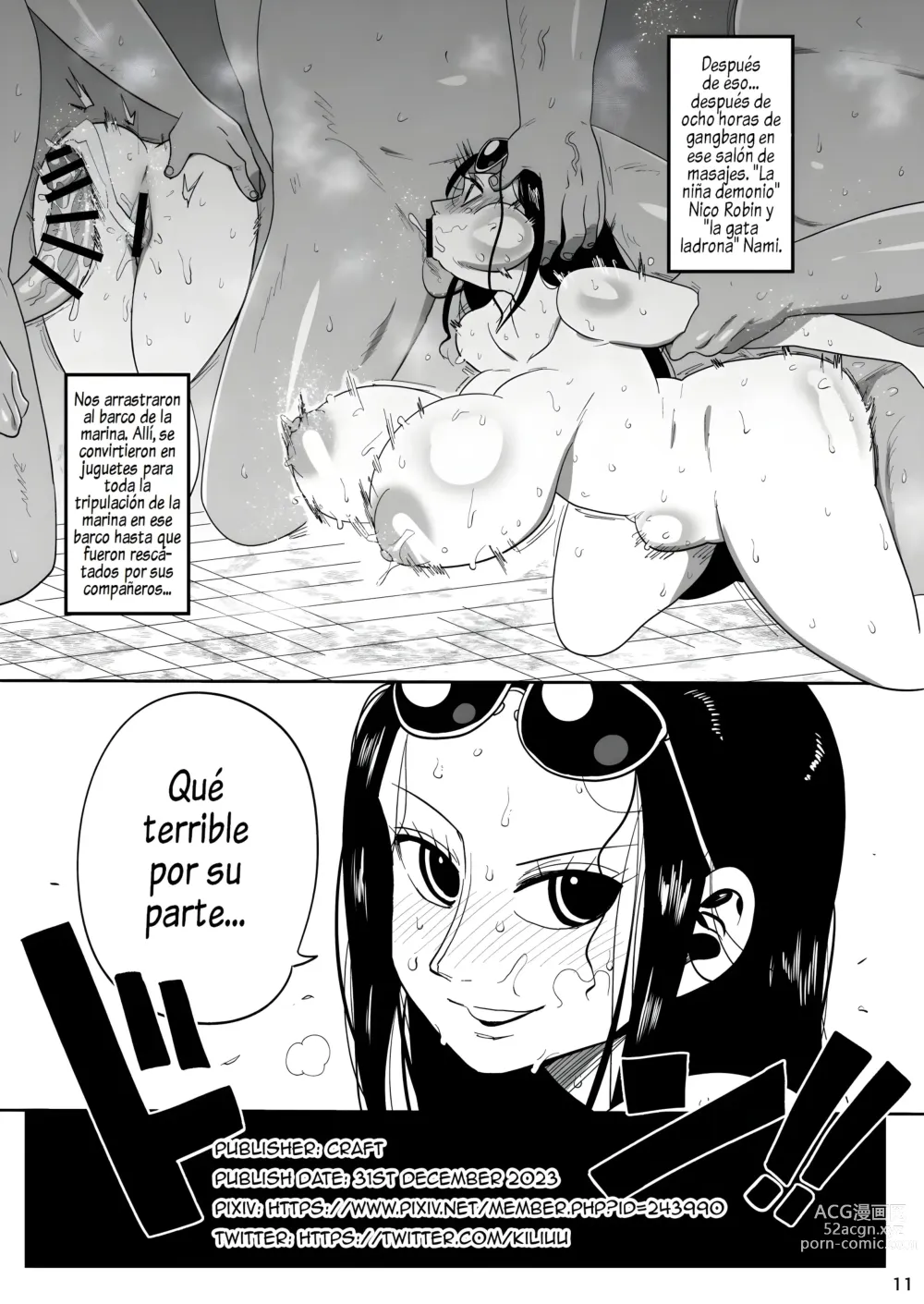 Page 11 of doujinshi Nico Robin Vs. El Viejo Masajista