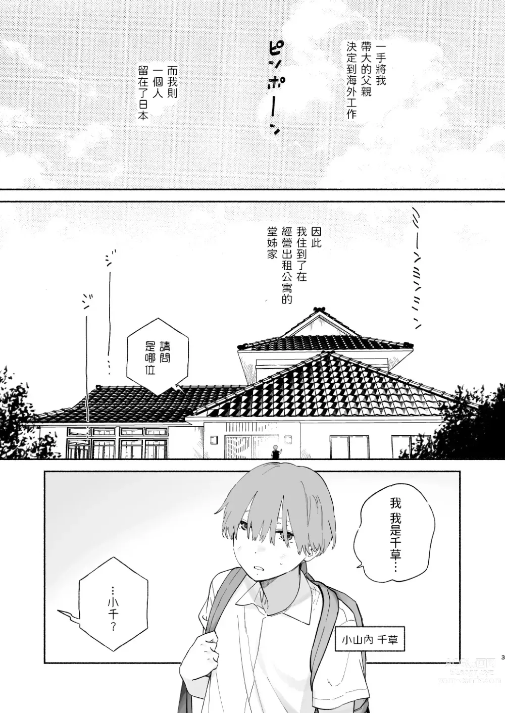 Page 2 of doujinshi Boku no Geshuku Seikatsu ni Tsuite + Yuzuya no Usui Hon 2023 Fuyu Boku no Geshuku Seikatsu ni Tsuite Nenmatsu no Daisouji Hen