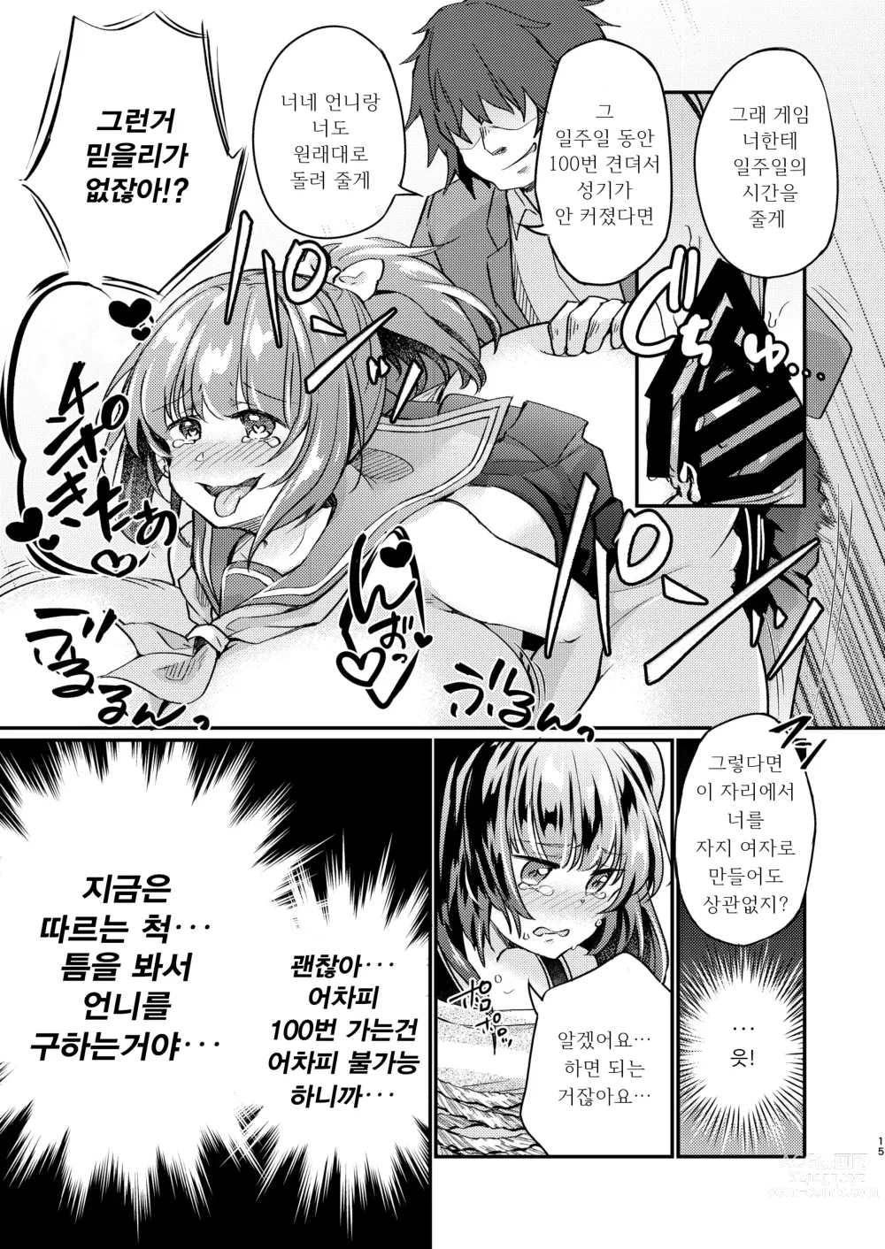 Page 16 of doujinshi 츤데레 여동생 창녀 개조 계획