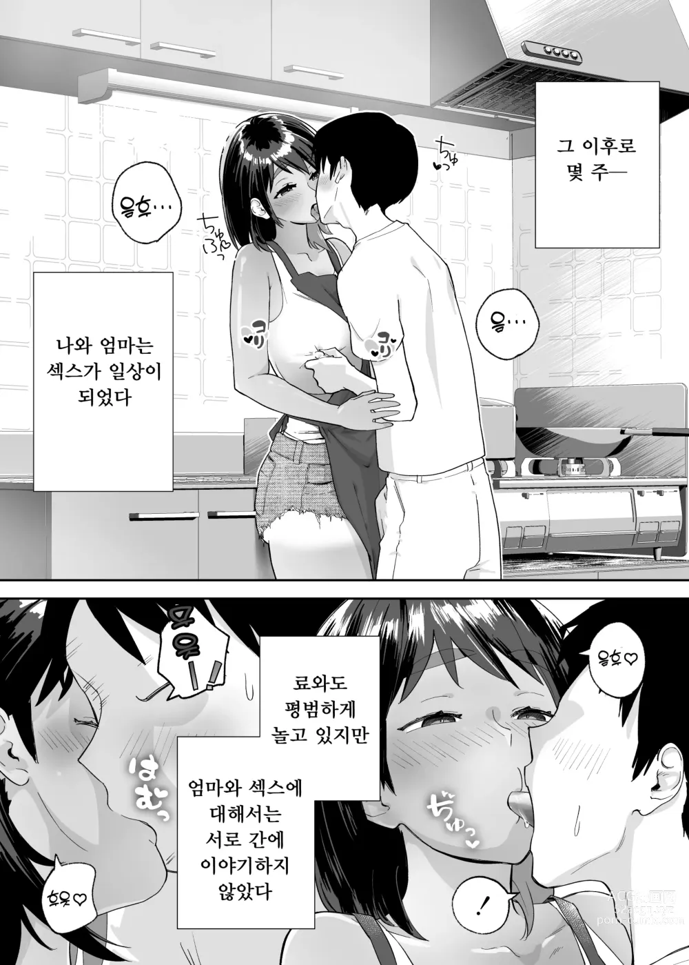 Page 3 of doujinshi Hitotsu Yane no Shita de Kaa-san ga Netorare Teru~Tomo Chin ni Ochita Haha to Sore ni Mezameru Ore 2~