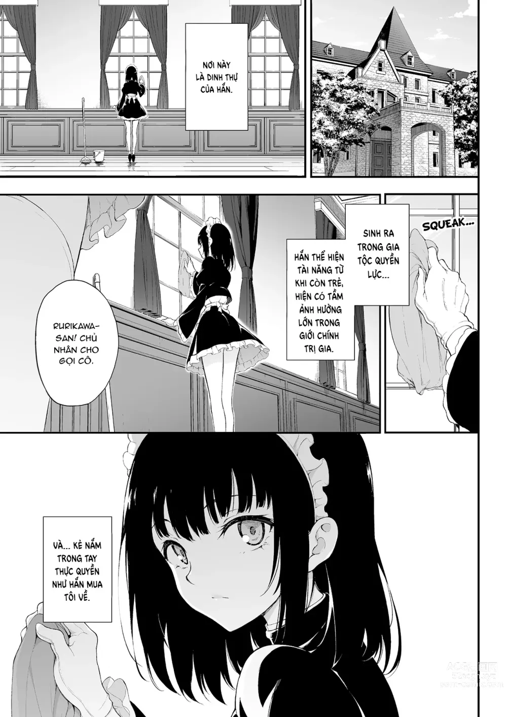 Page 2 of doujinshi Maid Kyouiku: Botsuraku Kizoku Rurikawa Tsubaki (Vietnamese) 1-3