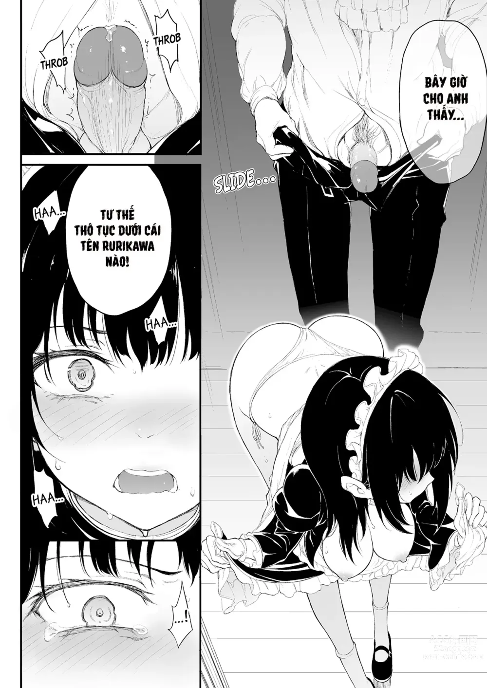 Page 17 of doujinshi Maid Kyouiku: Botsuraku Kizoku Rurikawa Tsubaki (Vietnamese) 1-3