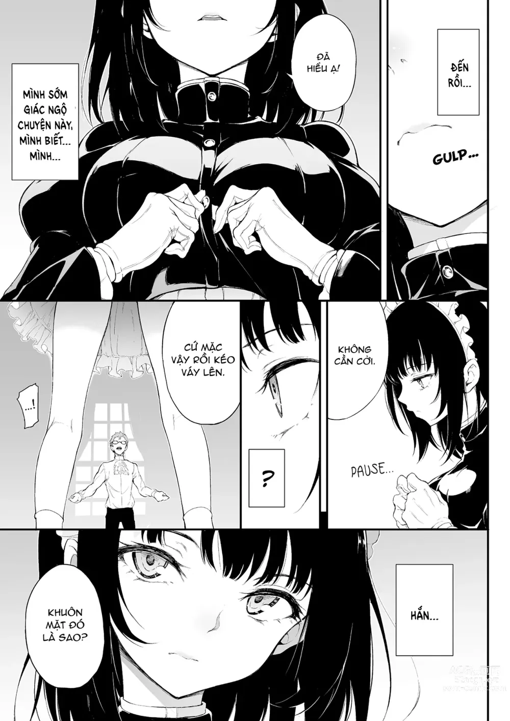 Page 4 of doujinshi Maid Kyouiku: Botsuraku Kizoku Rurikawa Tsubaki (Vietnamese) 1-3