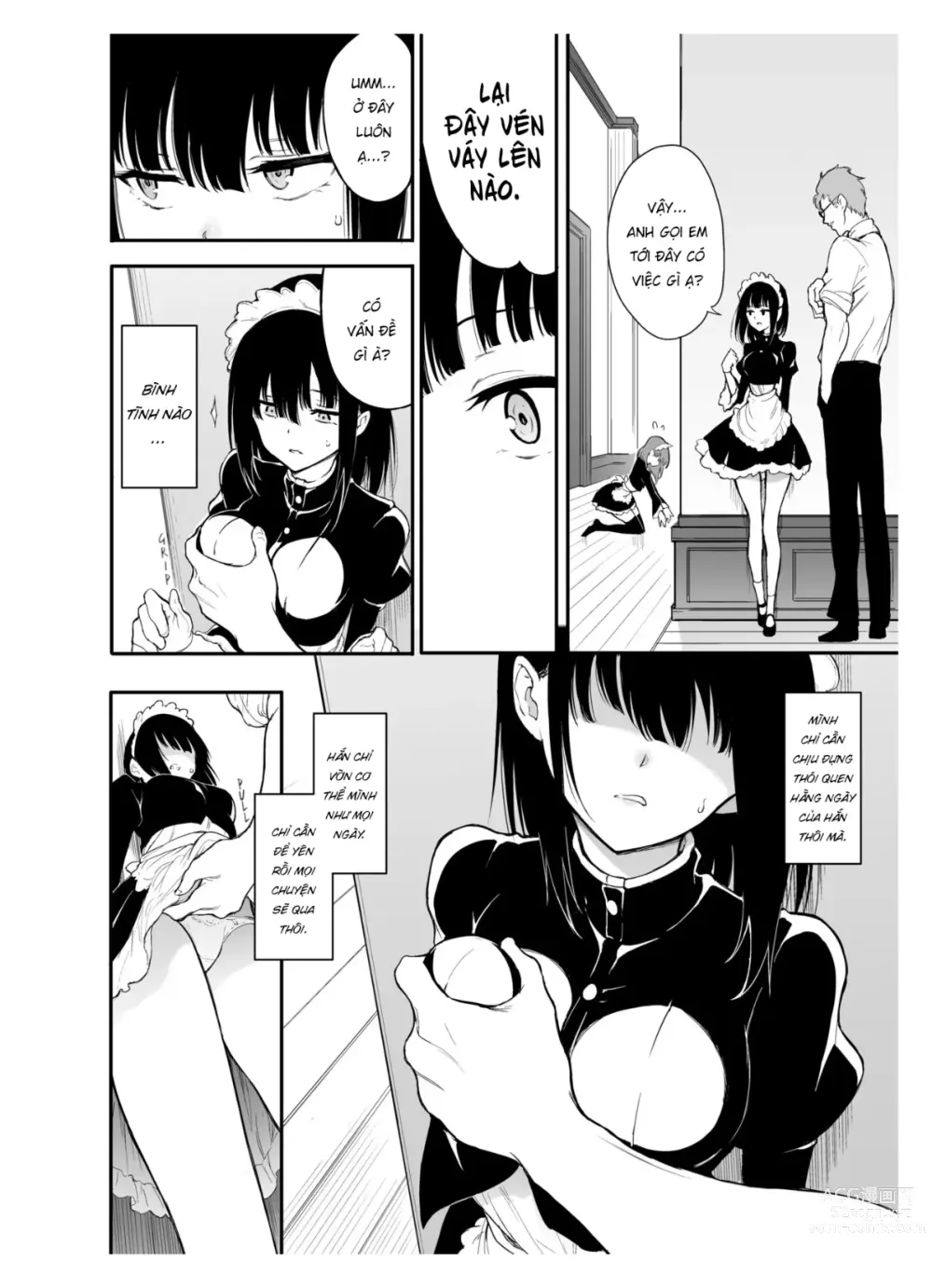 Page 53 of doujinshi Maid Kyouiku: Botsuraku Kizoku Rurikawa Tsubaki (Vietnamese) 1-3