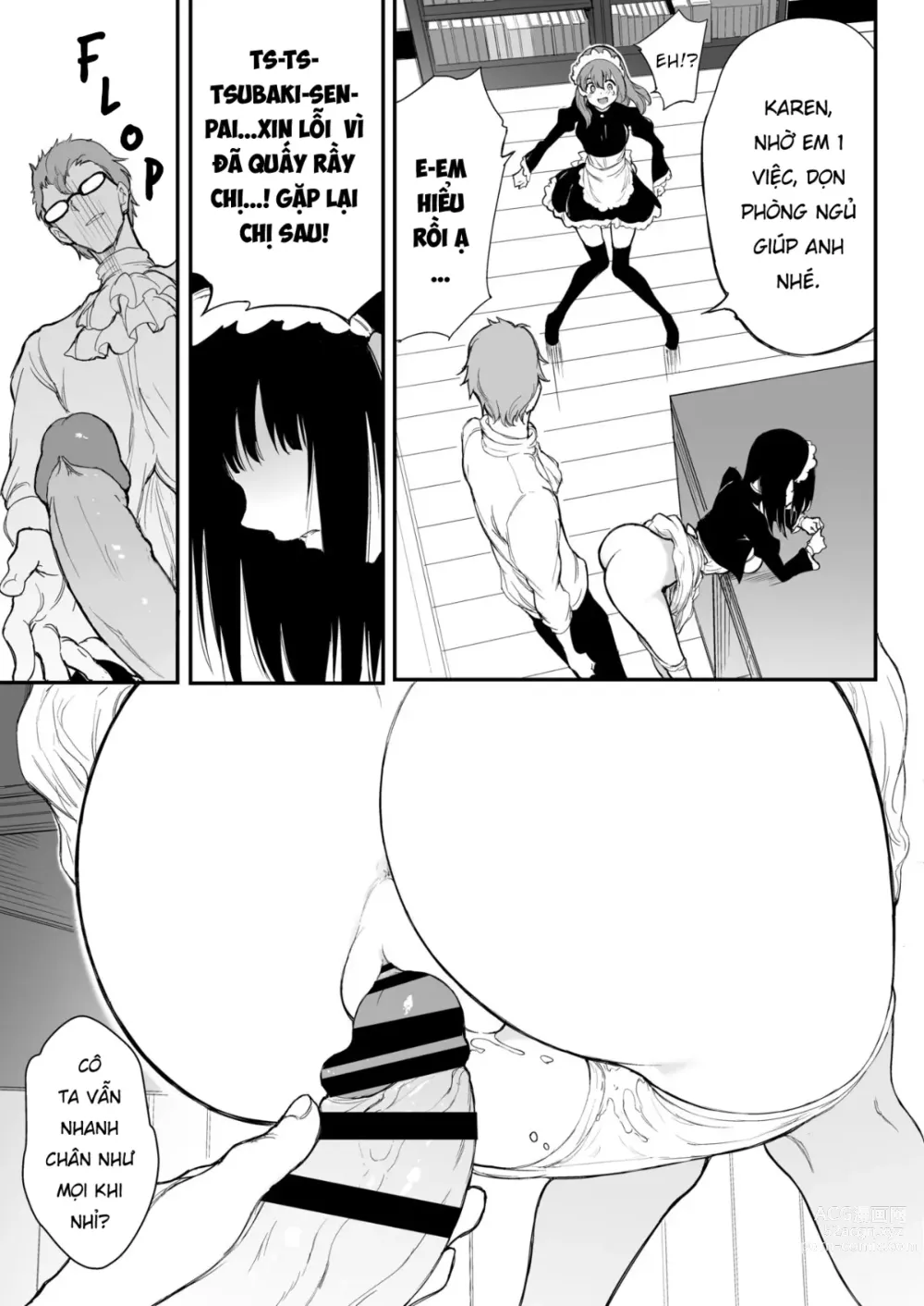 Page 64 of doujinshi Maid Kyouiku: Botsuraku Kizoku Rurikawa Tsubaki (Vietnamese) 1-3