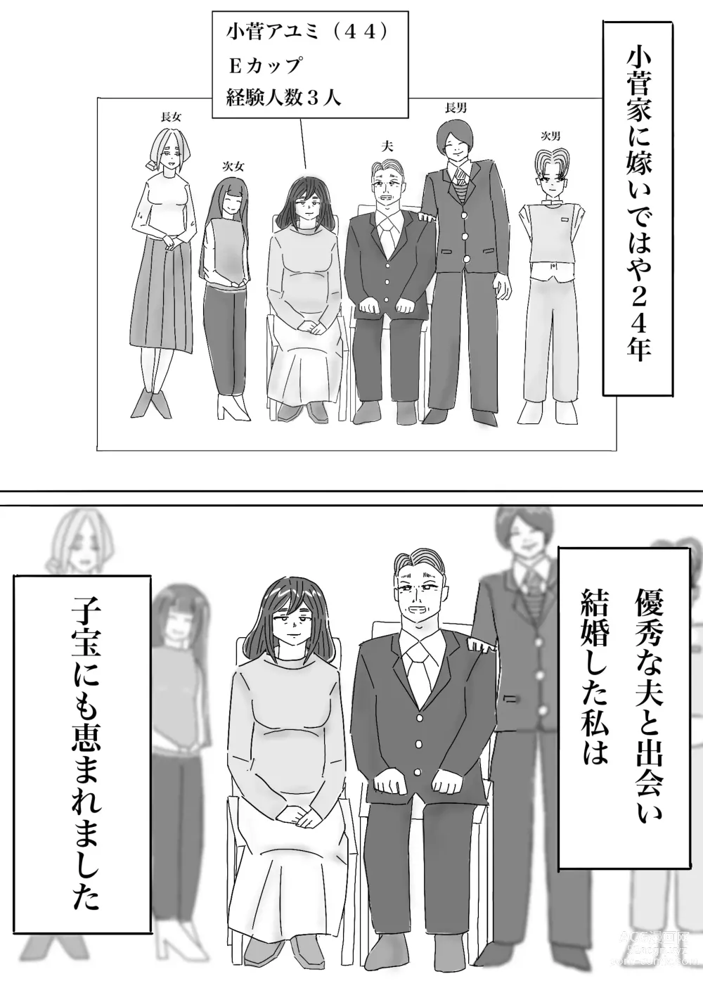 Page 1 of doujinshi Watashi no Musuko ga Kimo...Chi yo Sugite