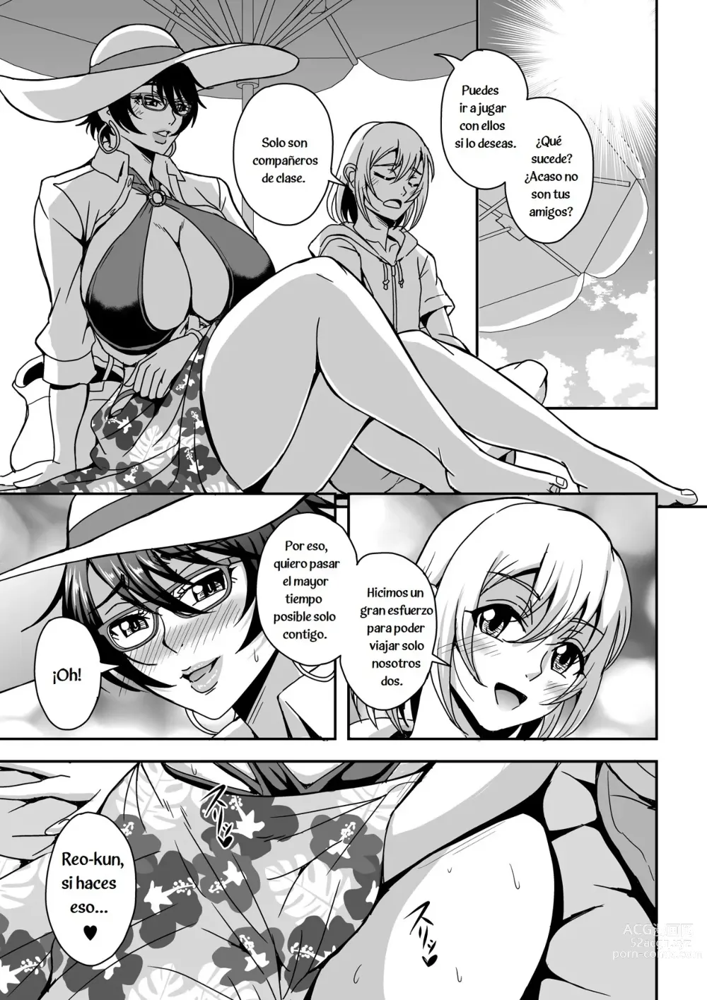 Page 4 of doujinshi Arofour Dokushin BariCare Oba-san ga Yuujin no Musuko demo Aru Toshishita Danshi to no Kankei ni Hamaru Hanashi 2 Onsen Ryokou Hen