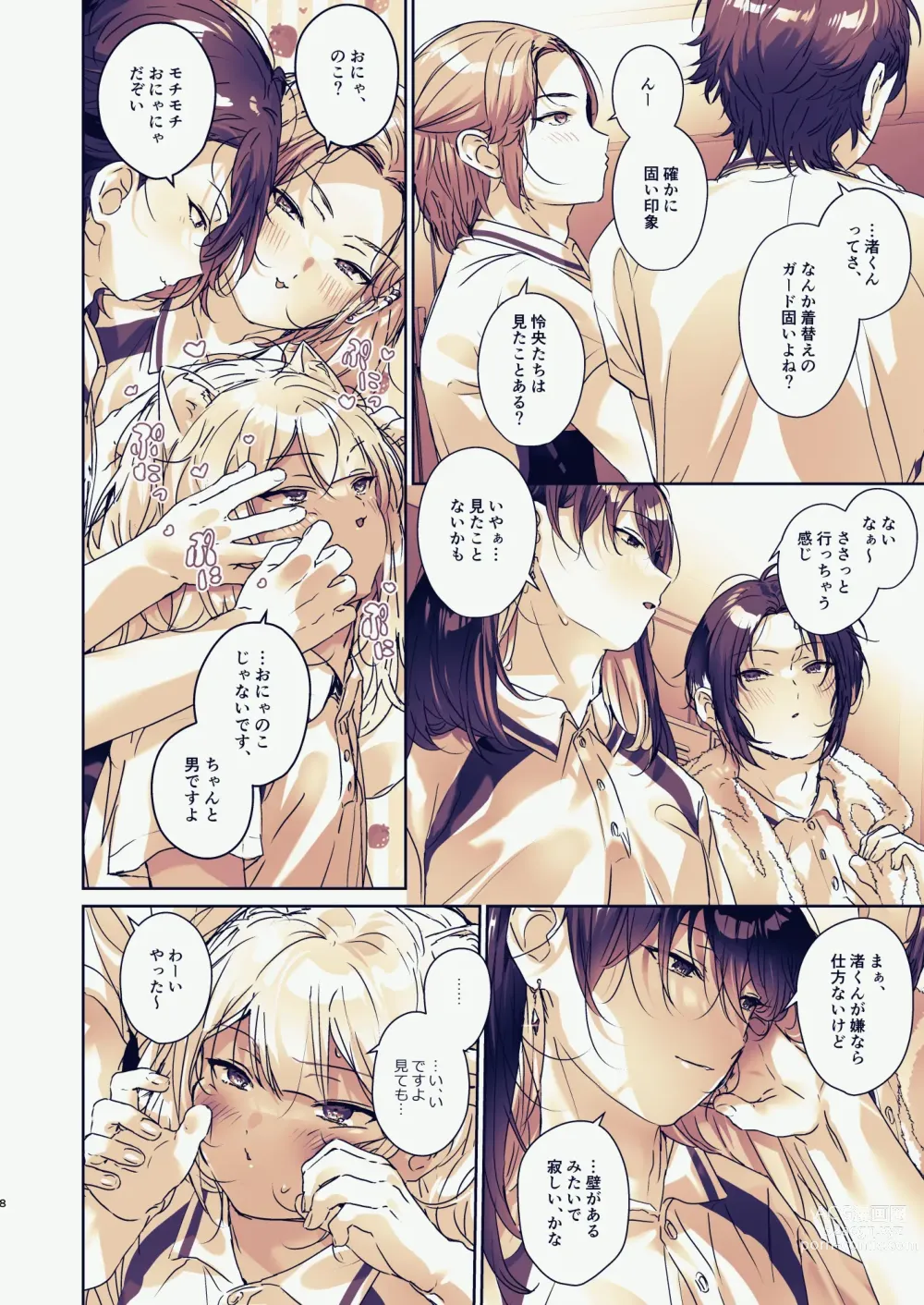 Page 8 of doujinshi Chin-Ira mo Sasetekuru Hiyake Kouhai ni Pome Hamehame Zecchou 5P