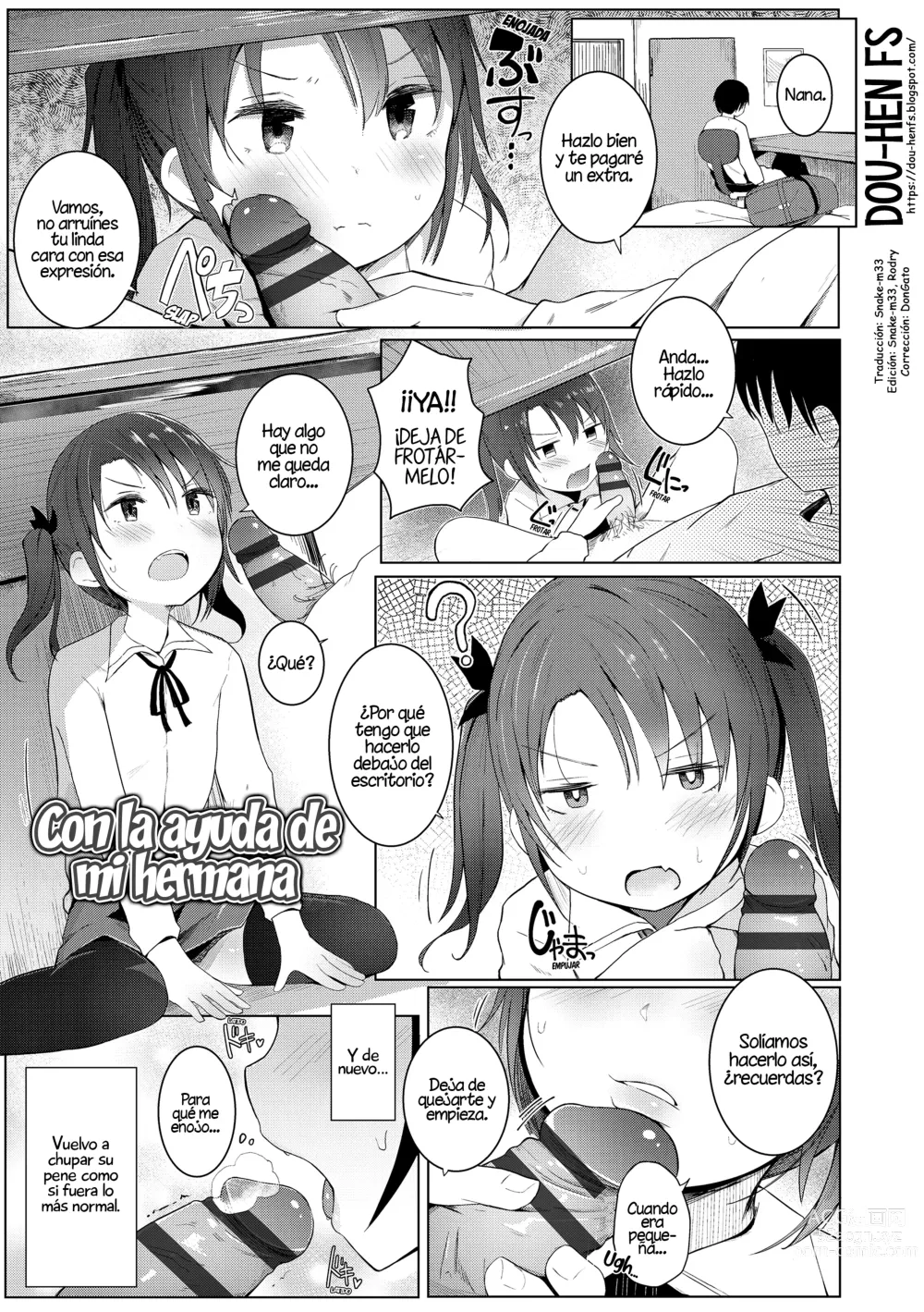 Page 3 of manga Con la ayuda de mi hermana