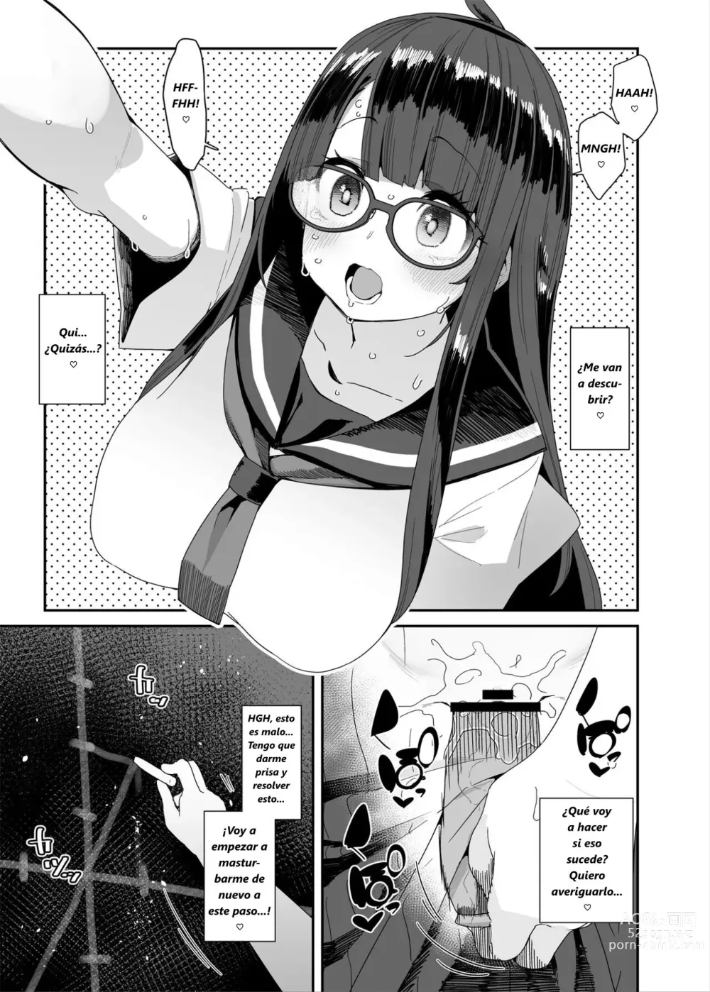 Page 46 of doujinshi Una Historia sobre una Chica de Secundaria Lasciva de Grandes Pechos Masturbándose en la Escuela