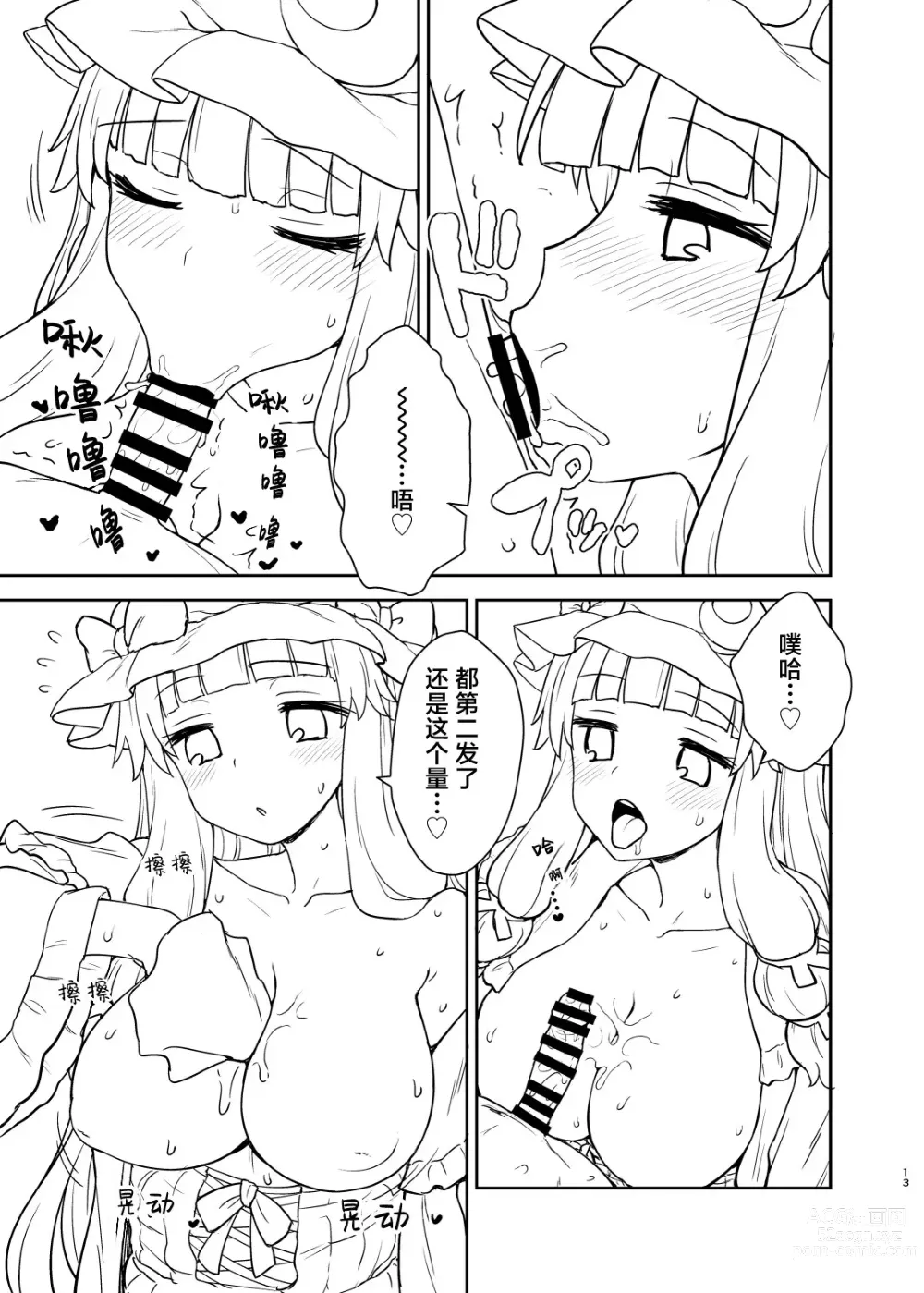 Page 12 of doujinshi Patchouli-sama ga Arawareta!