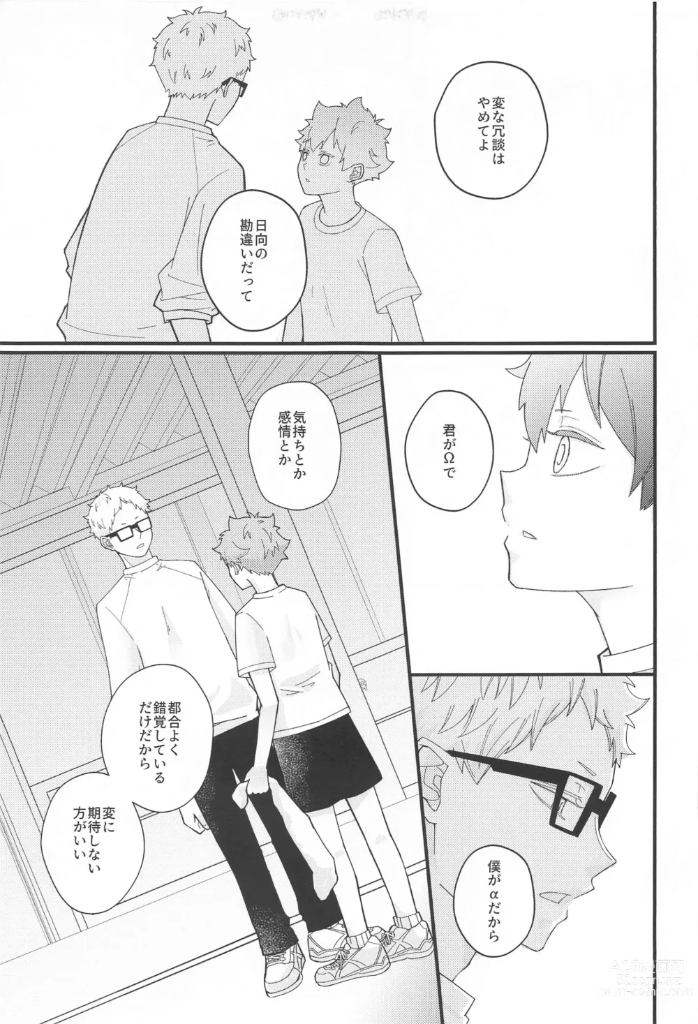 Page 28 of doujinshi Kokuhaku Dekinai Kojirase  Alpha to Sukitte Iitai  Donkan Omega