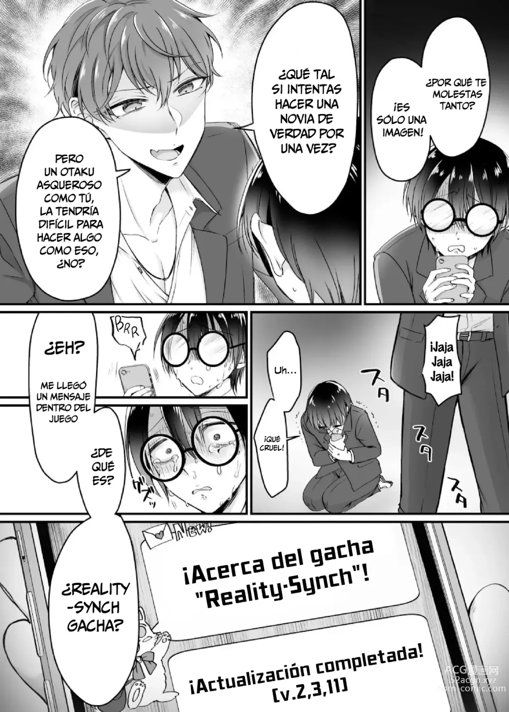 Page 4 of doujinshi Genjitsu Douki Gacha ~Nekura Otaku no Yome Chara ni Saserareta Ore~