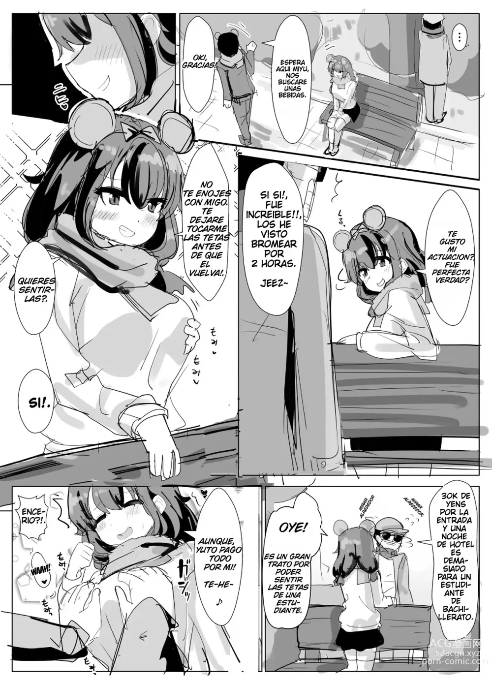 Page 2 of doujinshi Poseyendo e interrumpiendo la cita en disn*y de un compañero de clase.