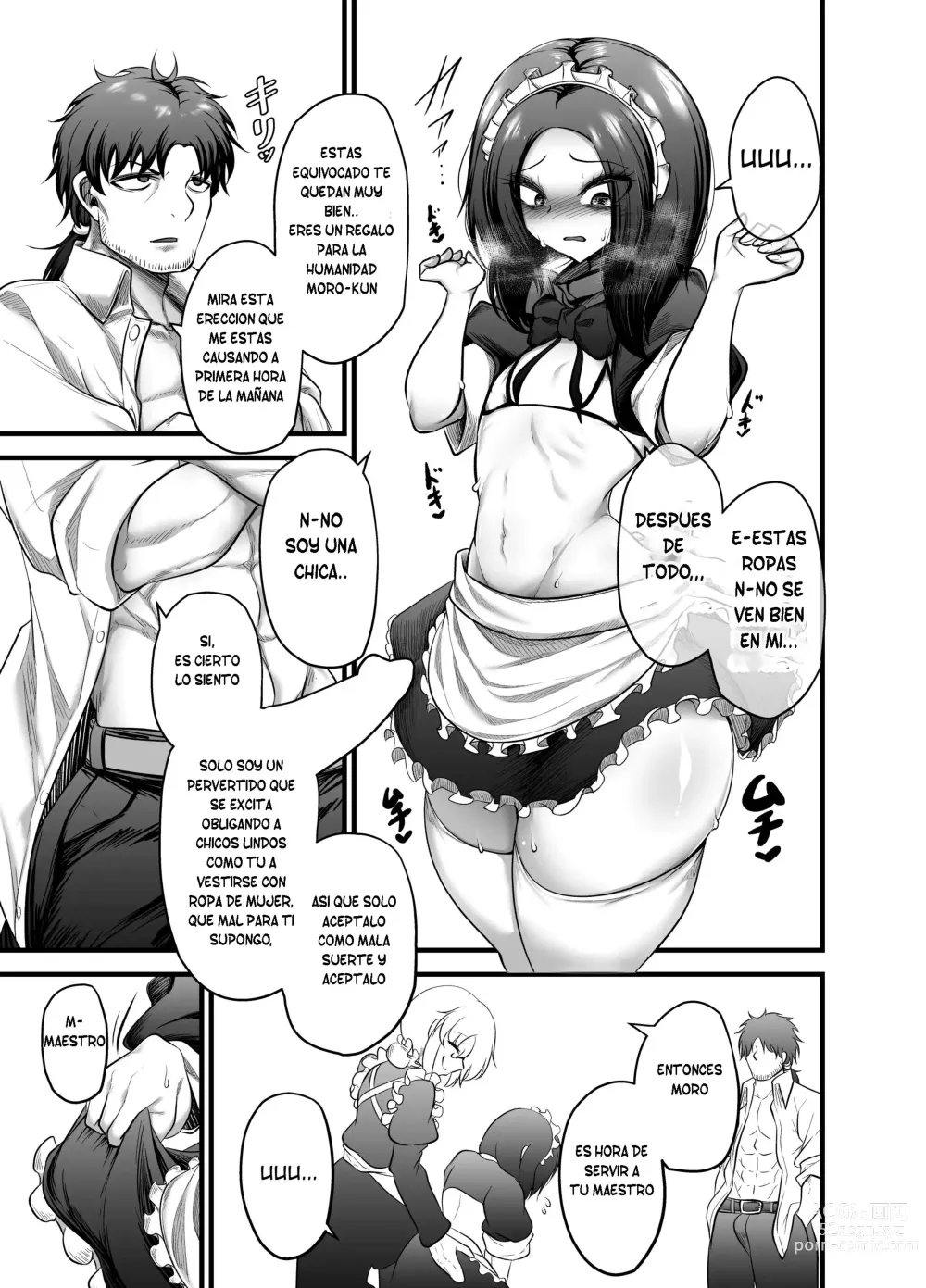 Page 12 of doujinshi Otokonoko Dorei Maid no Moro