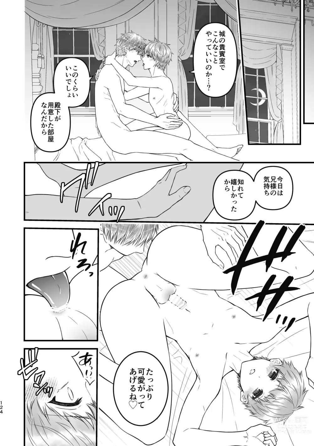 Page 124 of doujinshi Majutsu no Soyou ga Takai Otouto to Ochikobore no Ani