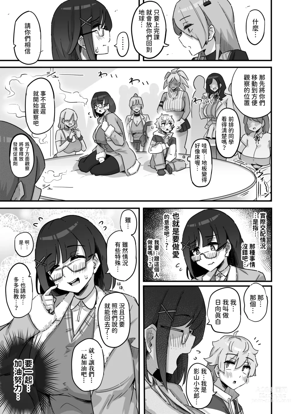 Page 8 of doujinshi Kyou no Jugyou wa, Chikyuujin no Hanshoku Katsudou no Kansatsu desu. - Todays lesson is observation of the breeding activities of earthlings.