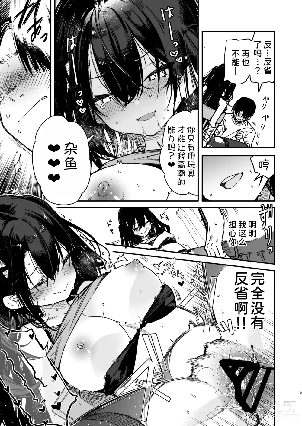 Page 10 of doujinshi Namaiki-kei Kanojo ni Aorare Nagara Ichinichijuu Kyousei Kairaku Zecchou Wakarase Ecchi