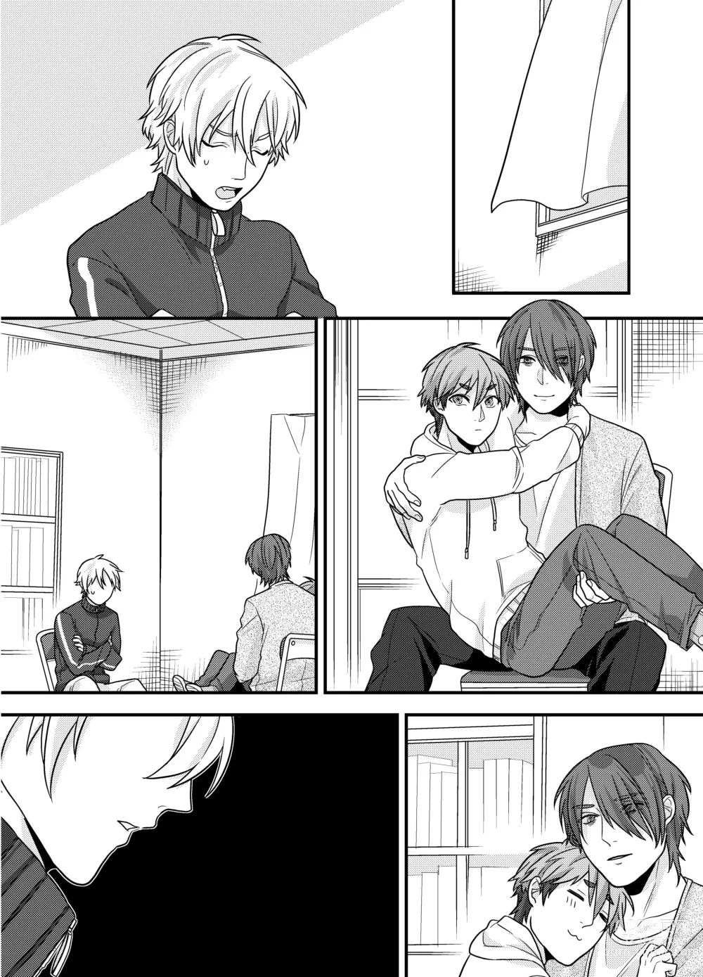 Page 29 of doujinshi Senpai, Ii Koto Shimasen ka? Jiishiki Kajou na Uke-kun ga Yagai Play de Hajimete o Sasageta Hanashi