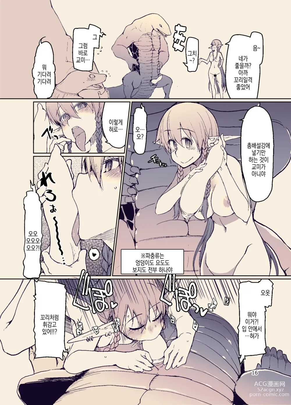 Page 19 of doujinshi 개변태 엘프의 이종간 일기 11