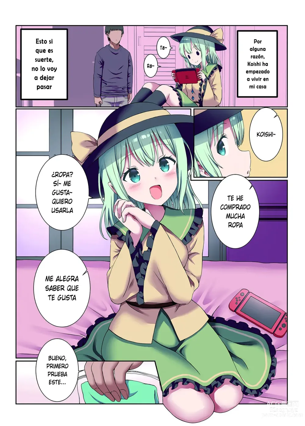 Page 2 of doujinshi El inocente cosplay H de Koishi