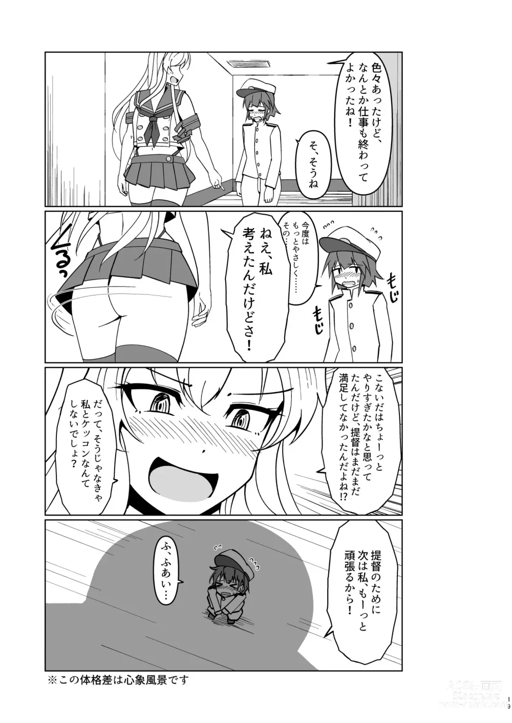 Page 19 of doujinshi Shimakaze Saturation