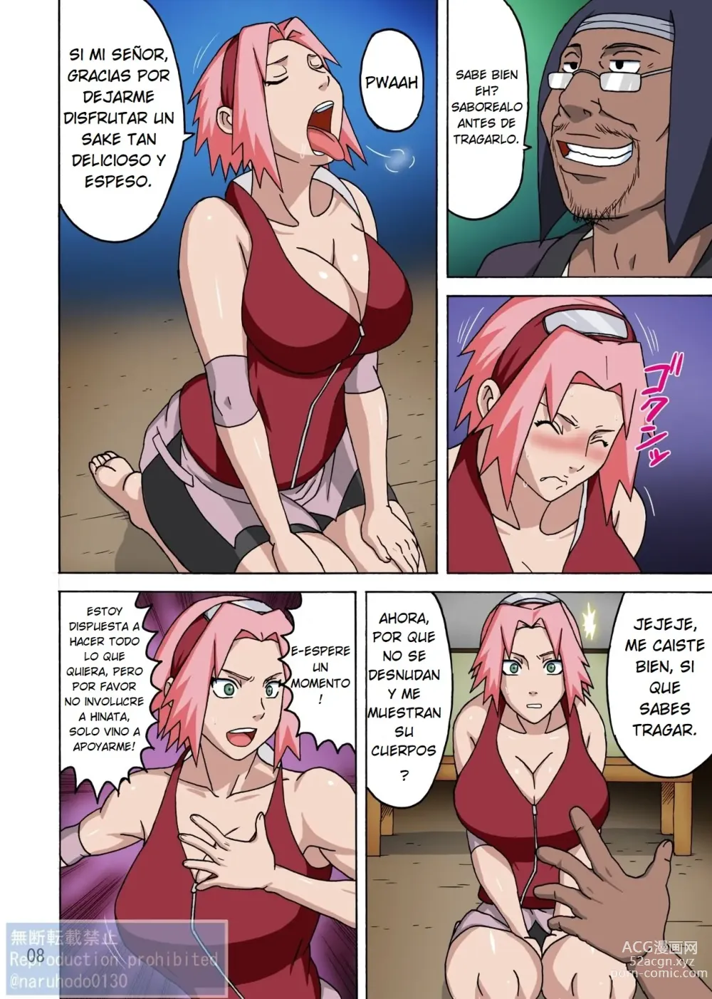 Page 9 of doujinshi SakuHina Inninden Full Color Remake-ban