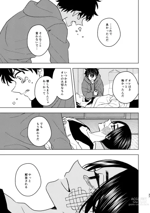 Page 36 of doujinshi Doushitatte Sukuwarenai yo.