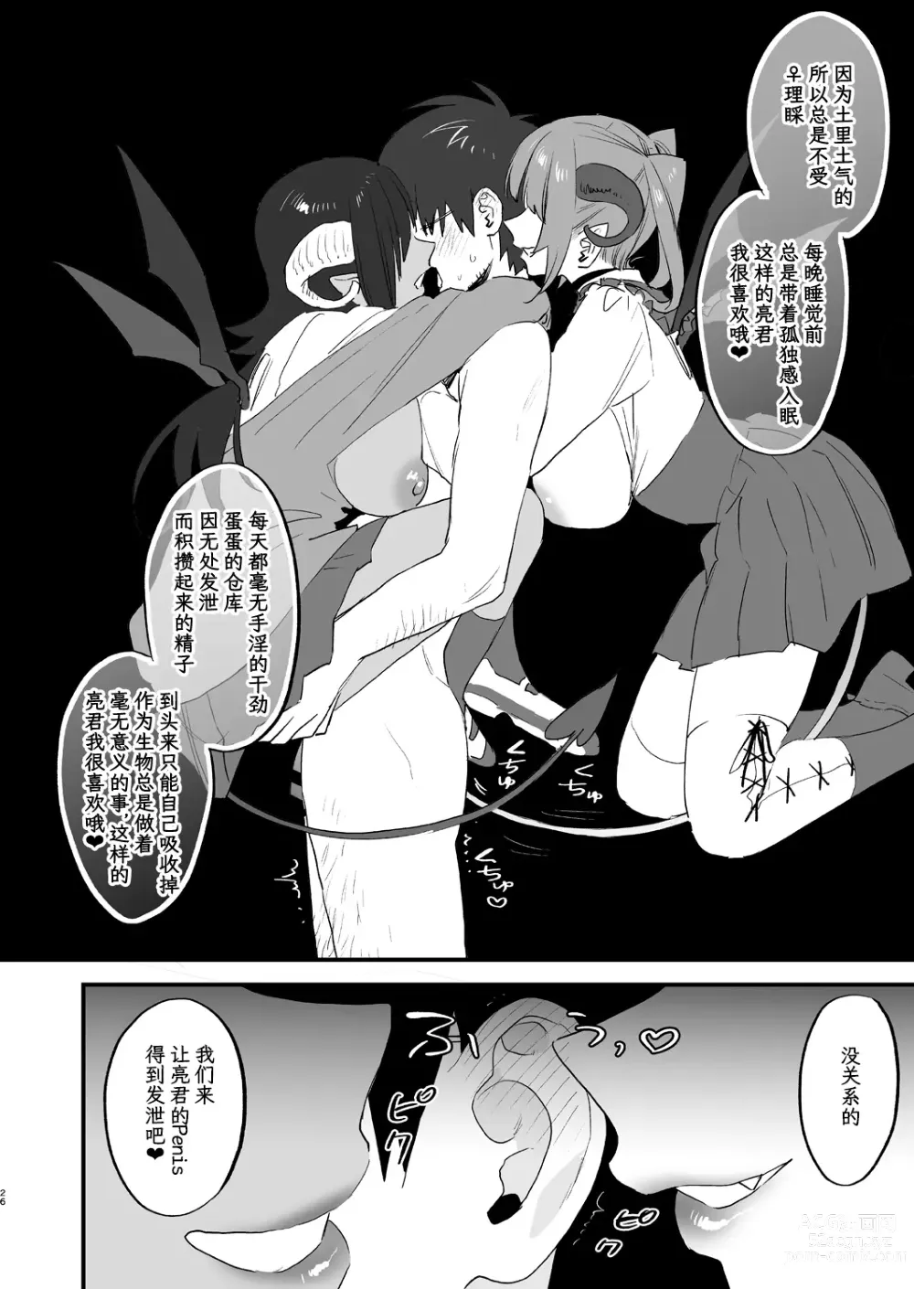 Page 26 of doujinshi Koukan Ryuugakusei -Succubus-tachi to Boku-