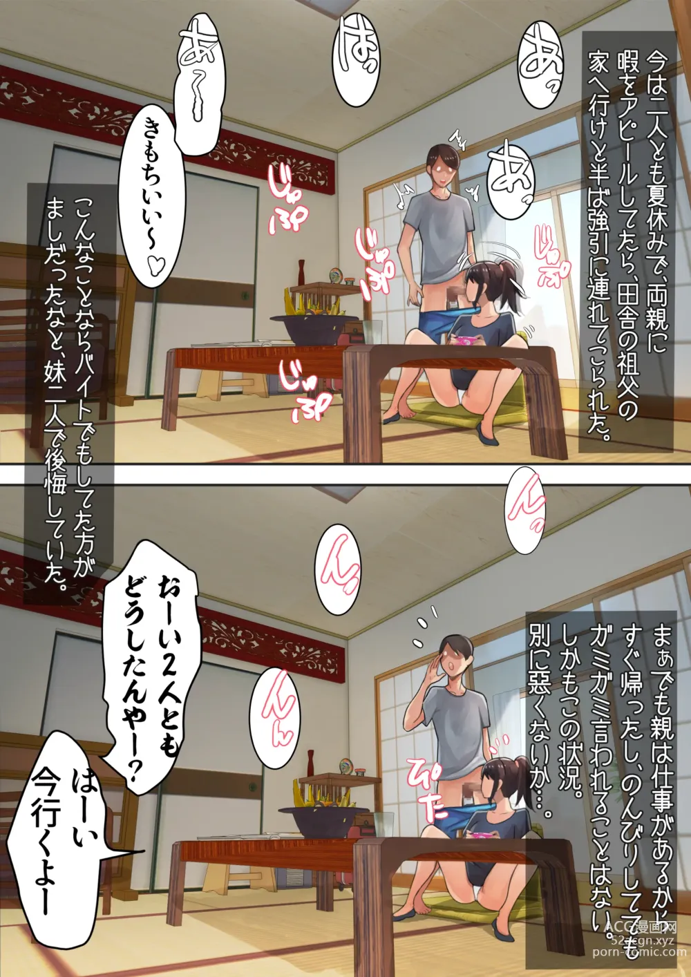 Page 3 of doujinshi Imouto to Futari de Inaka no Sofu no Ie ni Tomari ni Kita