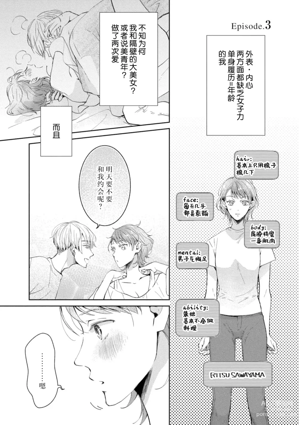 Page 71 of manga 美女的外表之下潜藏着绝伦野兽～无性别男子在晚上其实是肉食动物～ 1-5 end