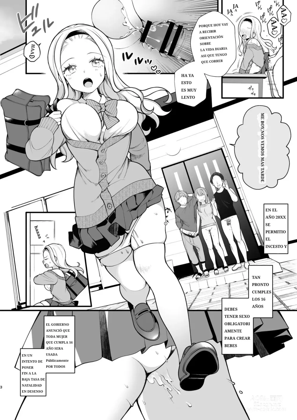 Page 2 of doujinshi Kozukuri Sex ga Gimuka shita Sekai