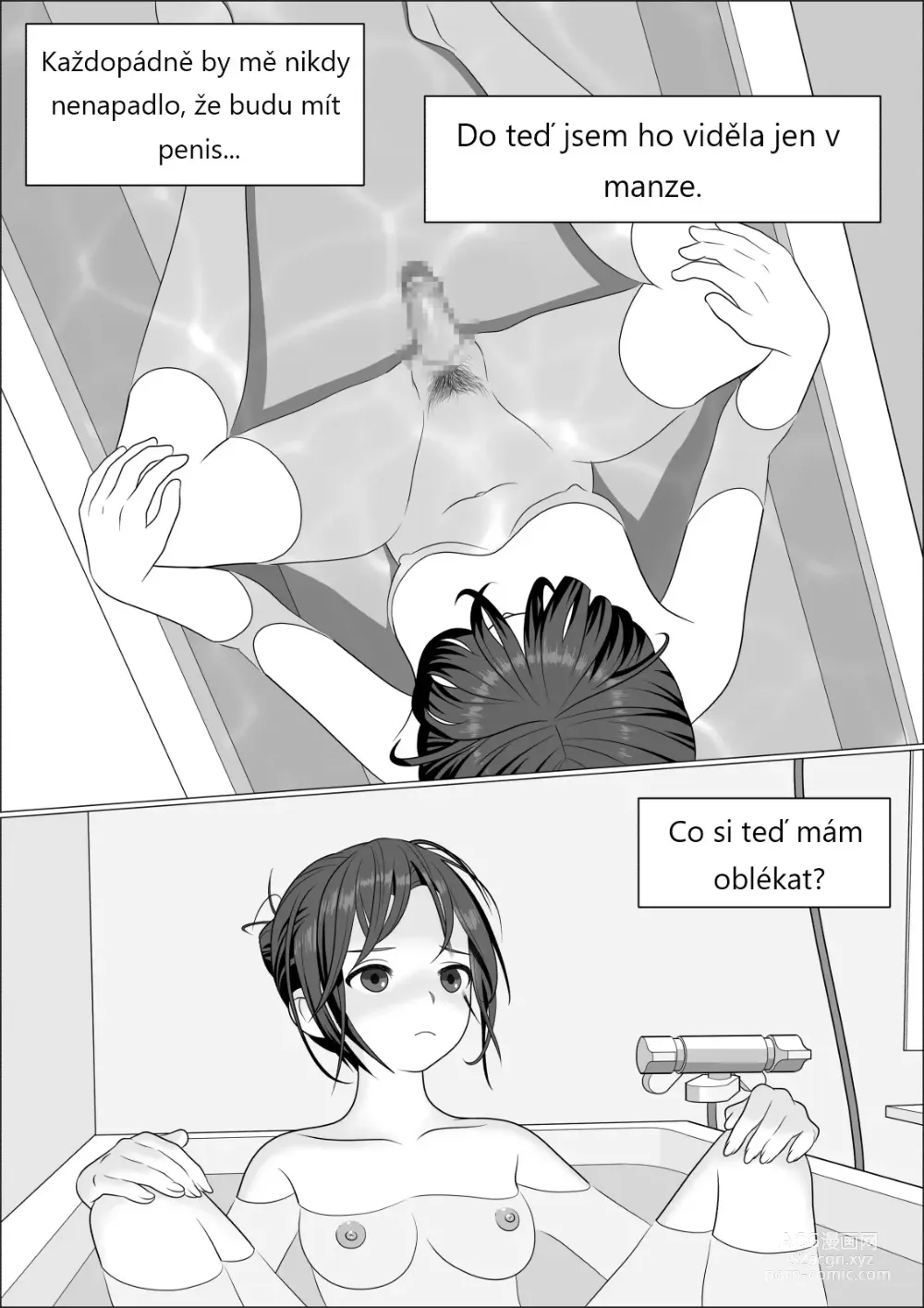 Page 12 of doujinshi CHINPO LADY An Otaku Girl Grows a Dick