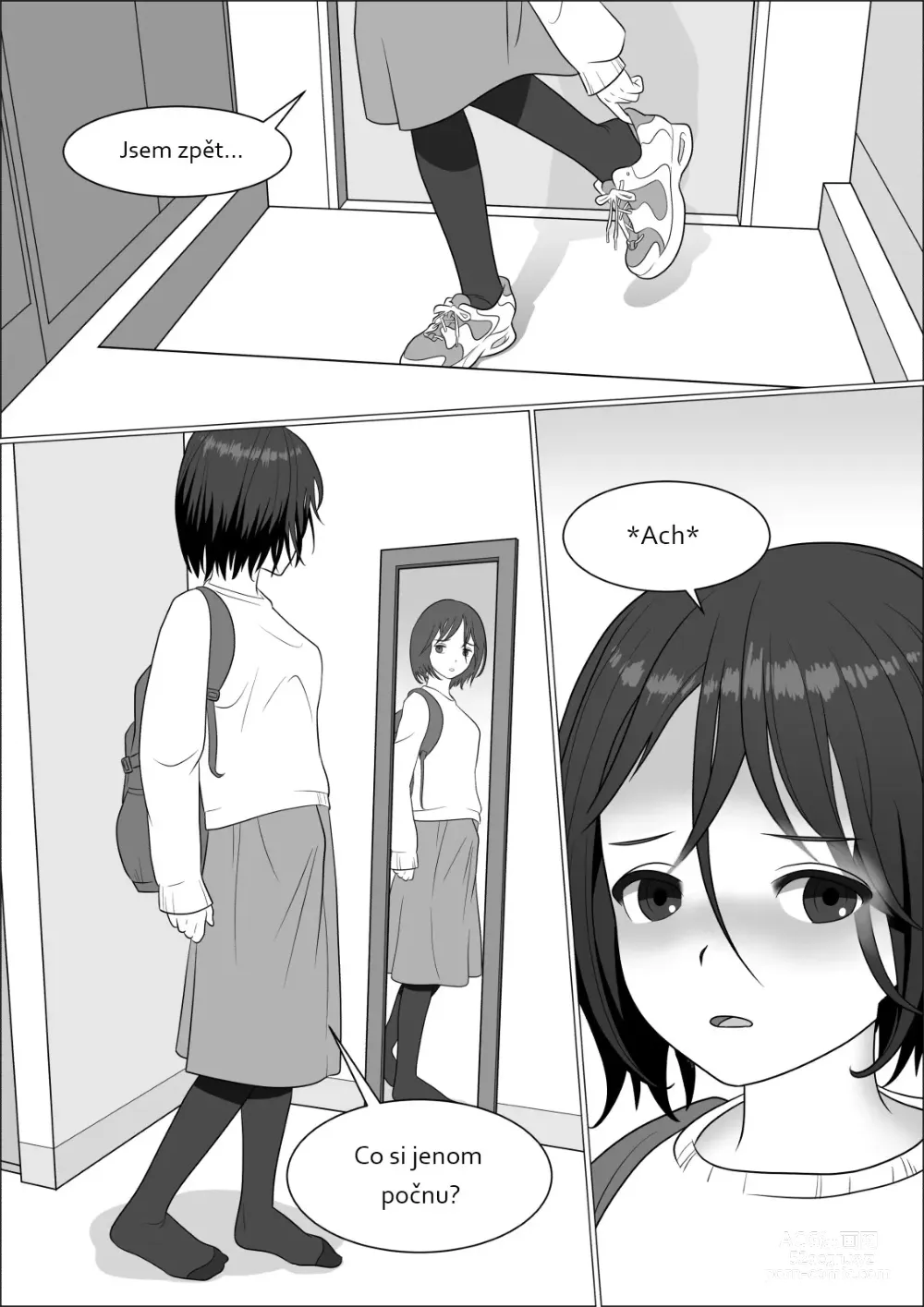 Page 4 of doujinshi CHINPO LADY An Otaku Girl Grows a Dick