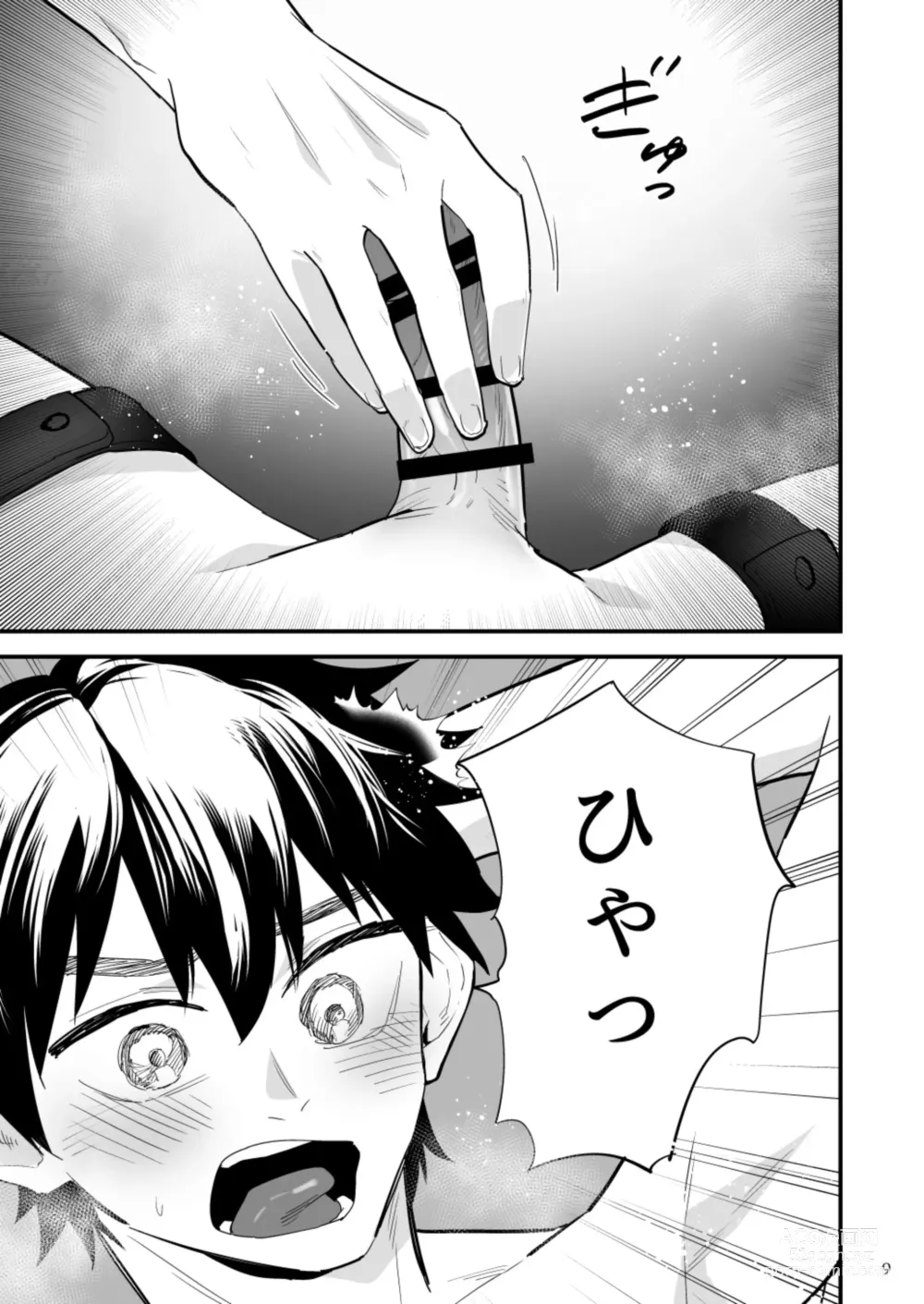 Page 10 of doujinshi Kareshi ni Batsu Game ~Hajimete no Kyousei Zecchou~