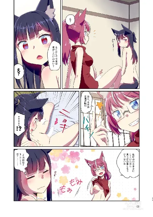 Page 55 of doujinshi Me ga Sametara Kemomimi Shoujo ni Natteita Ohanashi Soushuuhen 1