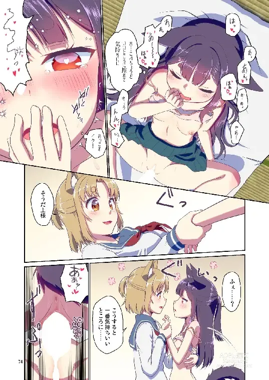 Page 74 of doujinshi Me ga Sametara Kemomimi Shoujo ni Natteita Ohanashi Soushuuhen 1