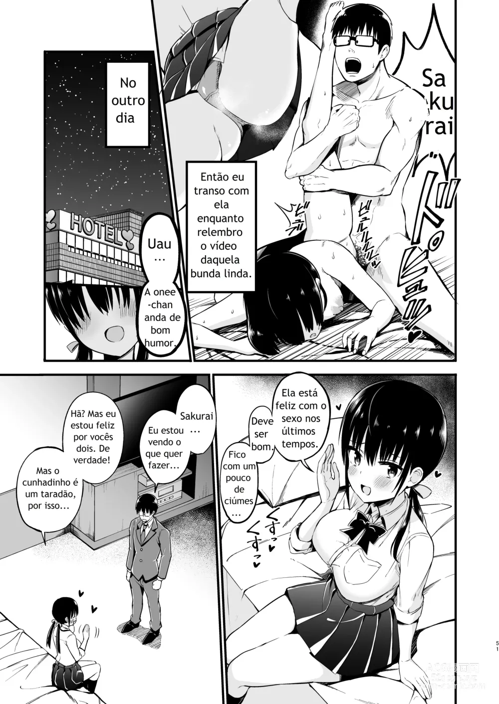 Page 49 of doujinshi Kanojo no Imouto ga Kyonyuu Mini Suka JK de Shouakuma-kei