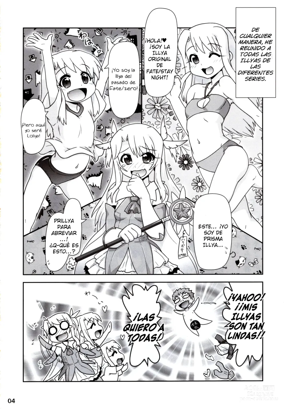 Page 3 of doujinshi Ilya Bunhokan Keikaku Bangaihen Ilya x3