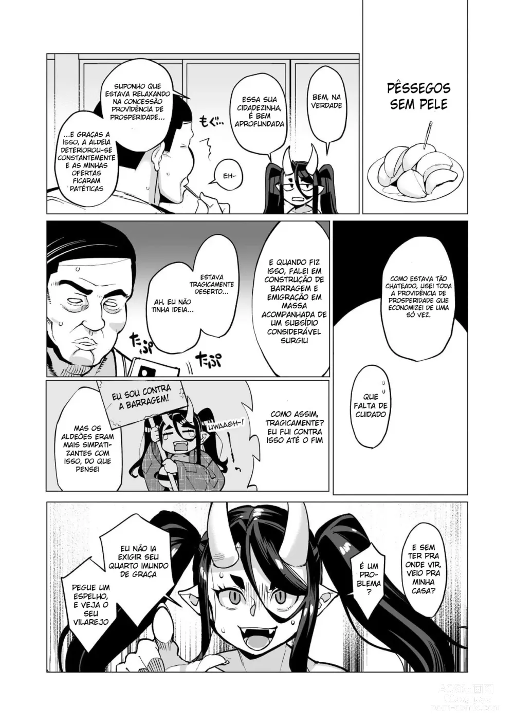 Page 6 of doujinshi Oni Miko Yome Da Furusato de Choushi Koi Teta Shouwaru Oni Lolibabaa ga Jigou Jitoku de Subete o Ushinai Korogarikonde Kita node Oyome-san Ken Onaho ni Shiteyaru Hanashi