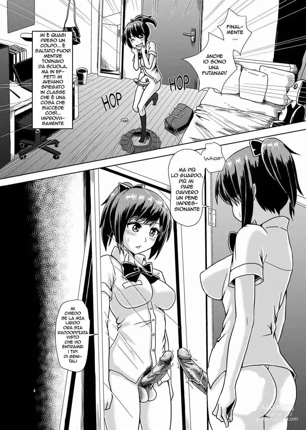 Page 2 of doujinshi Faccio pratica di futanari (decensored)