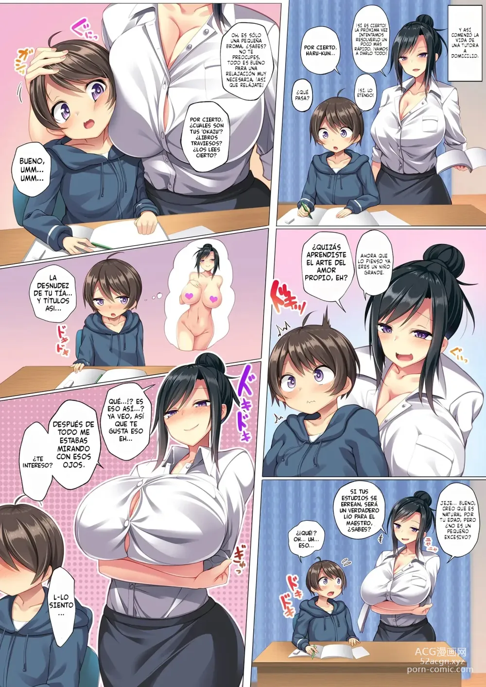 Page 6 of doujinshi Jibungonomi ni sodatta kawaii oi-kko o tabe chau oba no hanashi -  Una historia sobre una tía que se coje a su sobrino cover Una historia sobre una tía que se coje a su sobrino