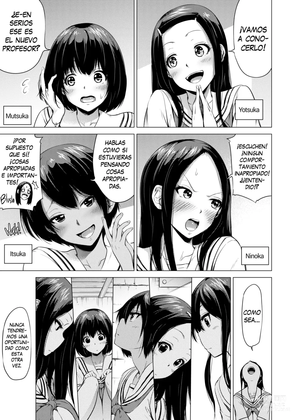 Page 8 of doujinshi Nanaka no Rakuen 1-5 ~Inaka no Gakkou de Bishoujo Harem~ Mina de Koibito Gokko Hen