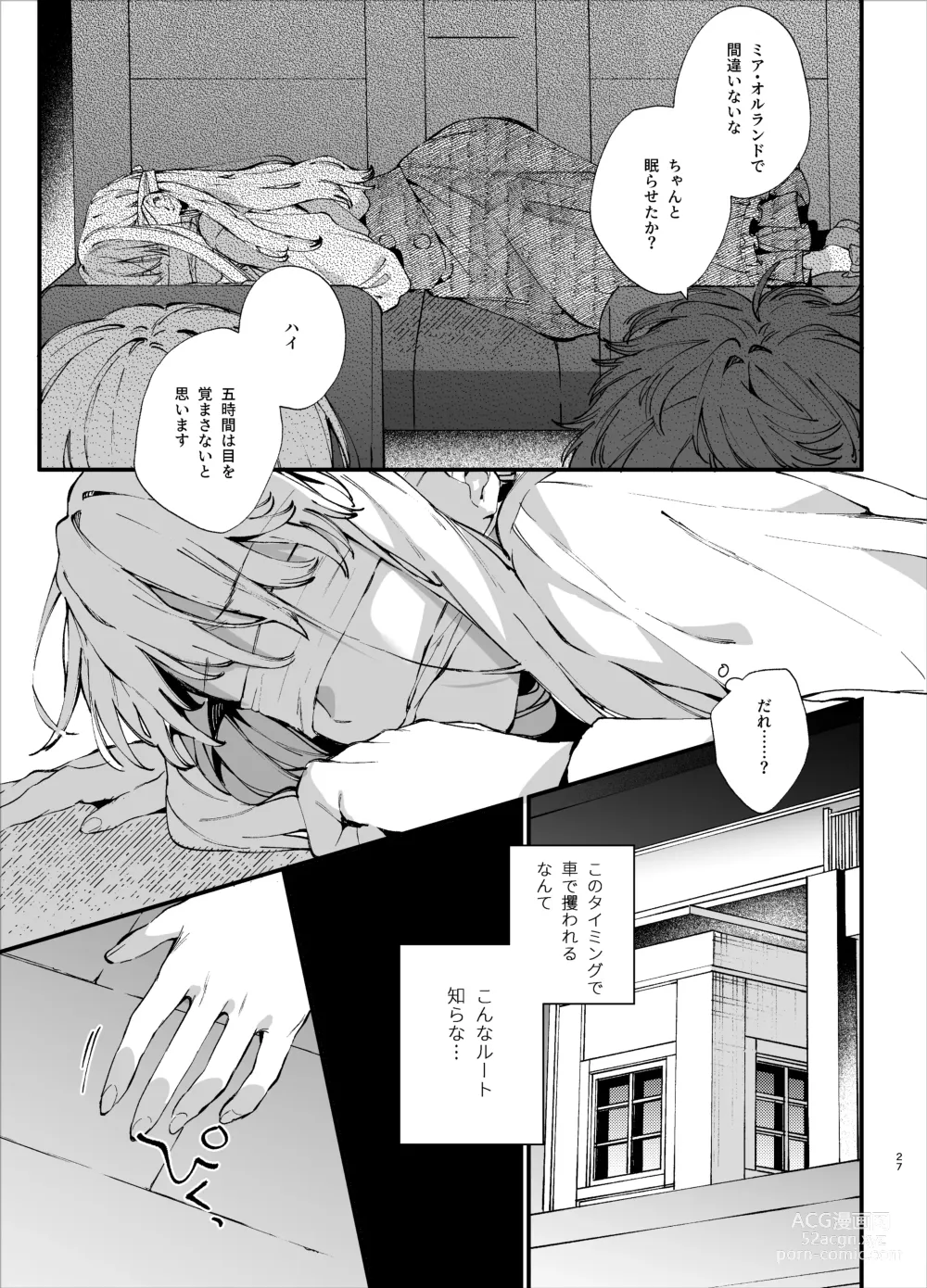 Page 27 of doujinshi Shini gē ni Tensei Shita Mafia jō wa Henai Supai ni te Kagome ni Sareru