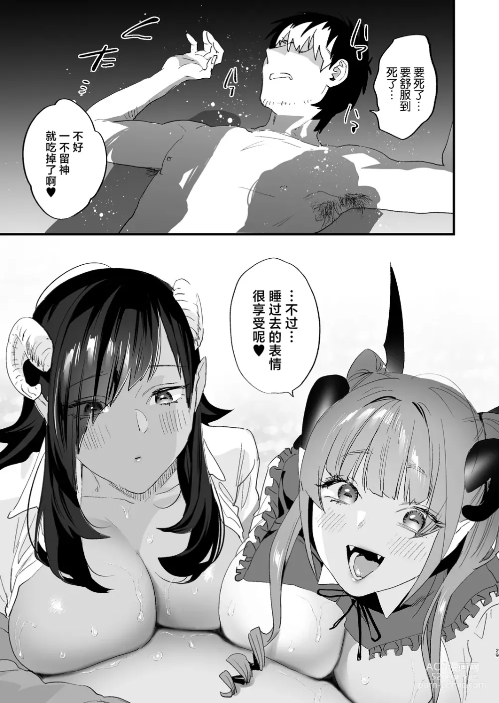 Page 29 of doujinshi Koukan Ryuugakusei -Succubus-tachi to Boku-