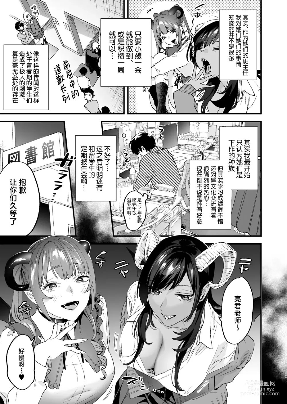 Page 5 of doujinshi Koukan Ryuugakusei -Succubus-tachi to Boku-