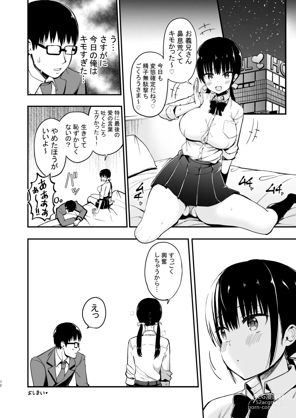 Page 70 of doujinshi Kanojo no Imouto ga Kyonyuu Mini Suka JK de Shouakuma-kei