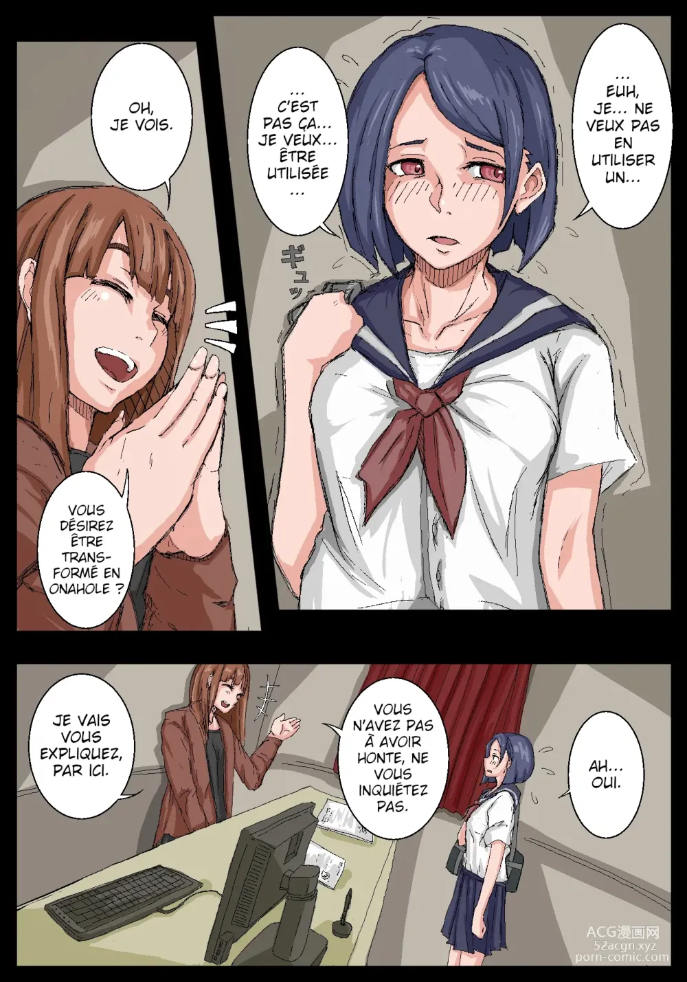 Page 6 of doujinshi Onahole Senpai.