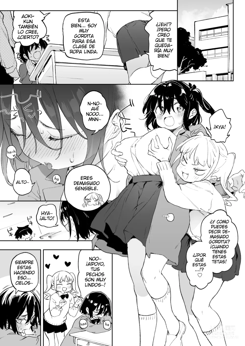 Page 2 of doujinshi Genki na Musume mo Otonashii Musume mo Chinpo no Mae de wa Kekkyoku no Tokoro Mesu de Aru.