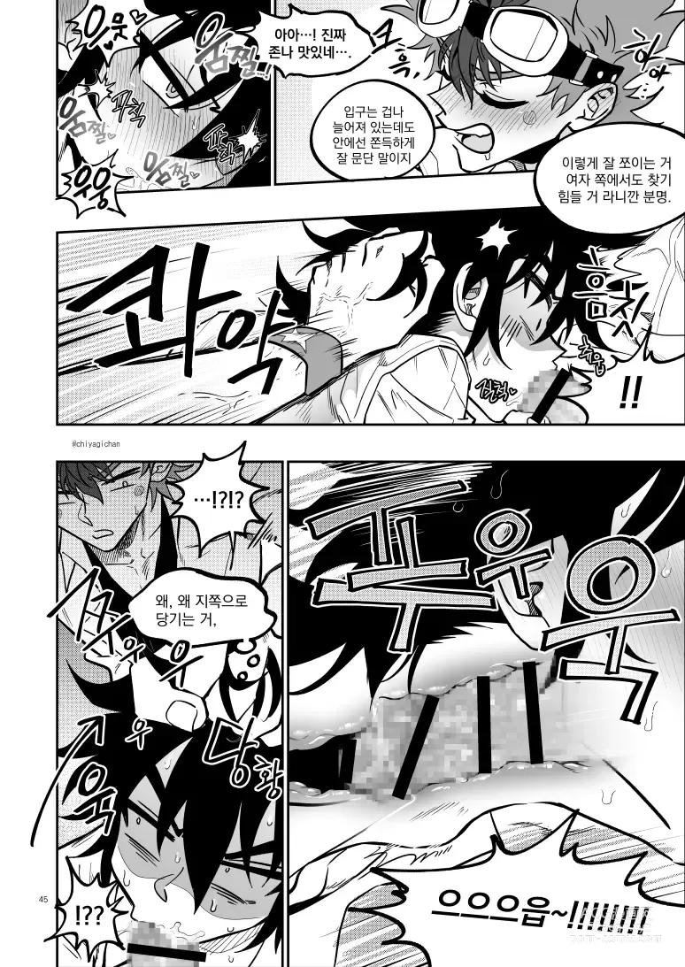 Page 45 of doujinshi [Chiyagi]  (Digimon Xros Wars) [Korean]